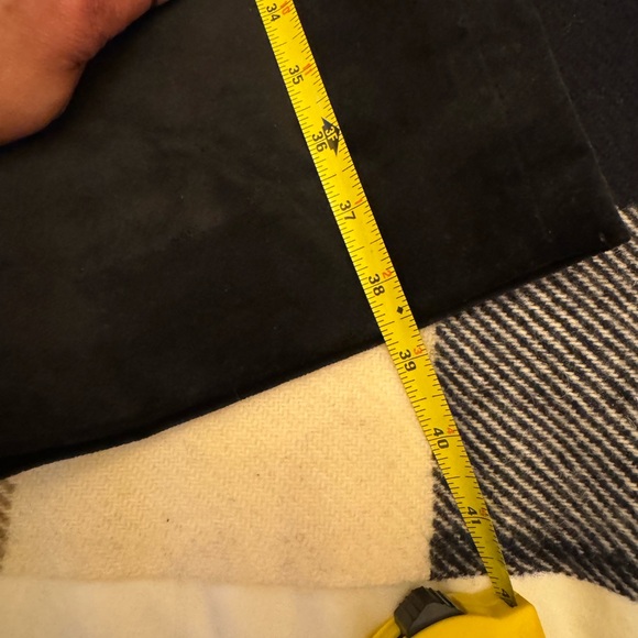 Black Suede Pantsuit J Crew. Size 10. - Picture 5 of 10